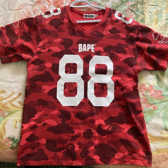 Bape Red Camo Race Jersey - Picture 1 of 6